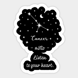 Key phrases of the zodiac signs: Cancer Sticker